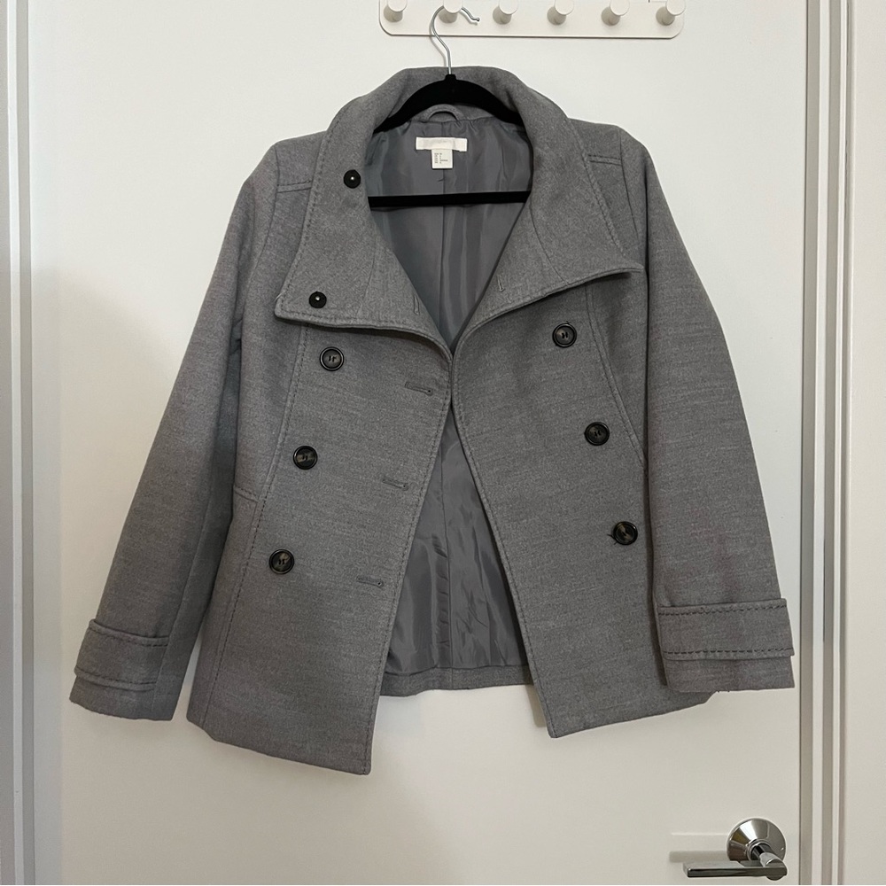 H&M grey winter coat